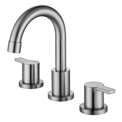 Deck Mount Brushed Nickel Widespread Bathroom Faucet AF9210-6BN