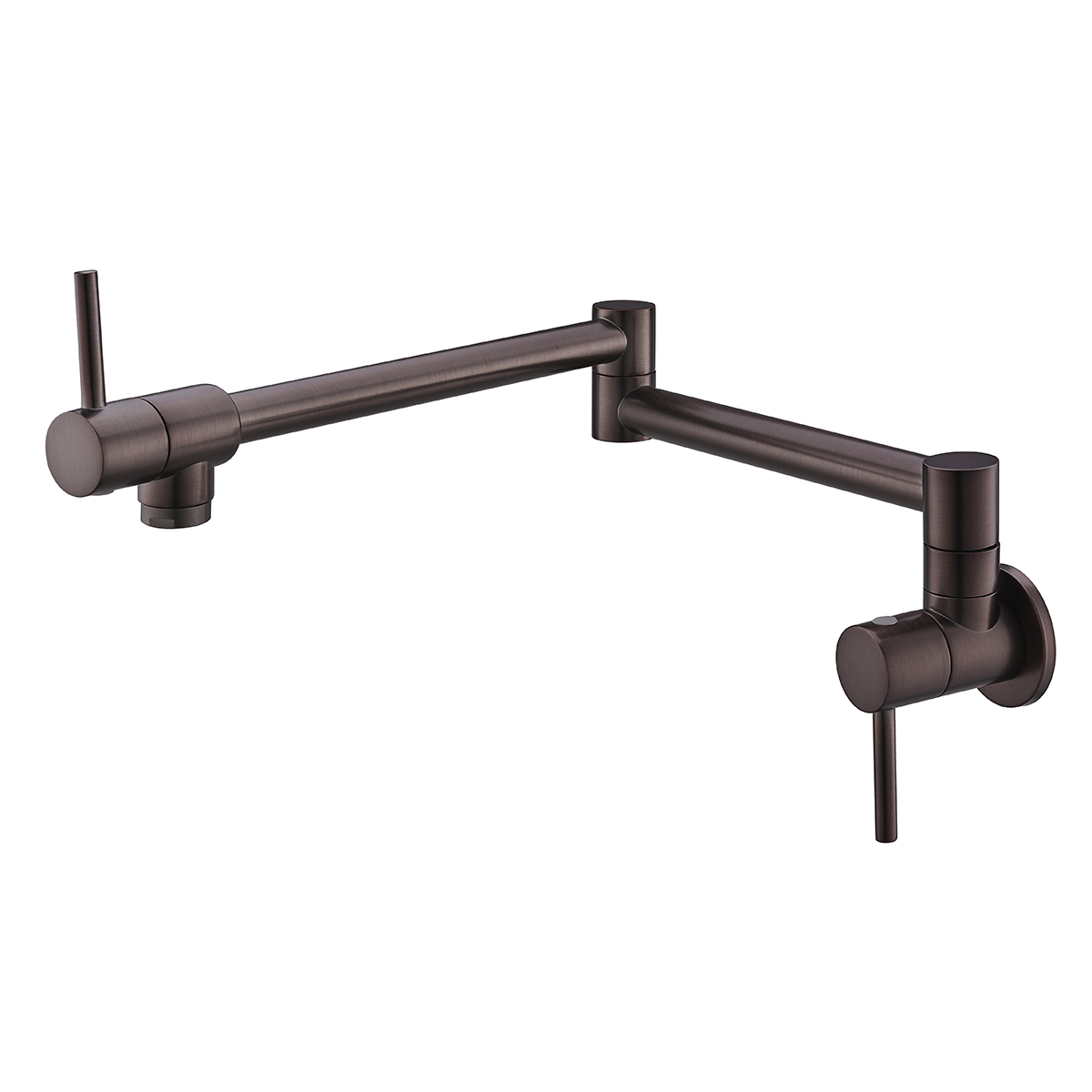 Double Joint Swing Arm Kitchen Pot Filler Brass Folding Faucet Sink Faucet