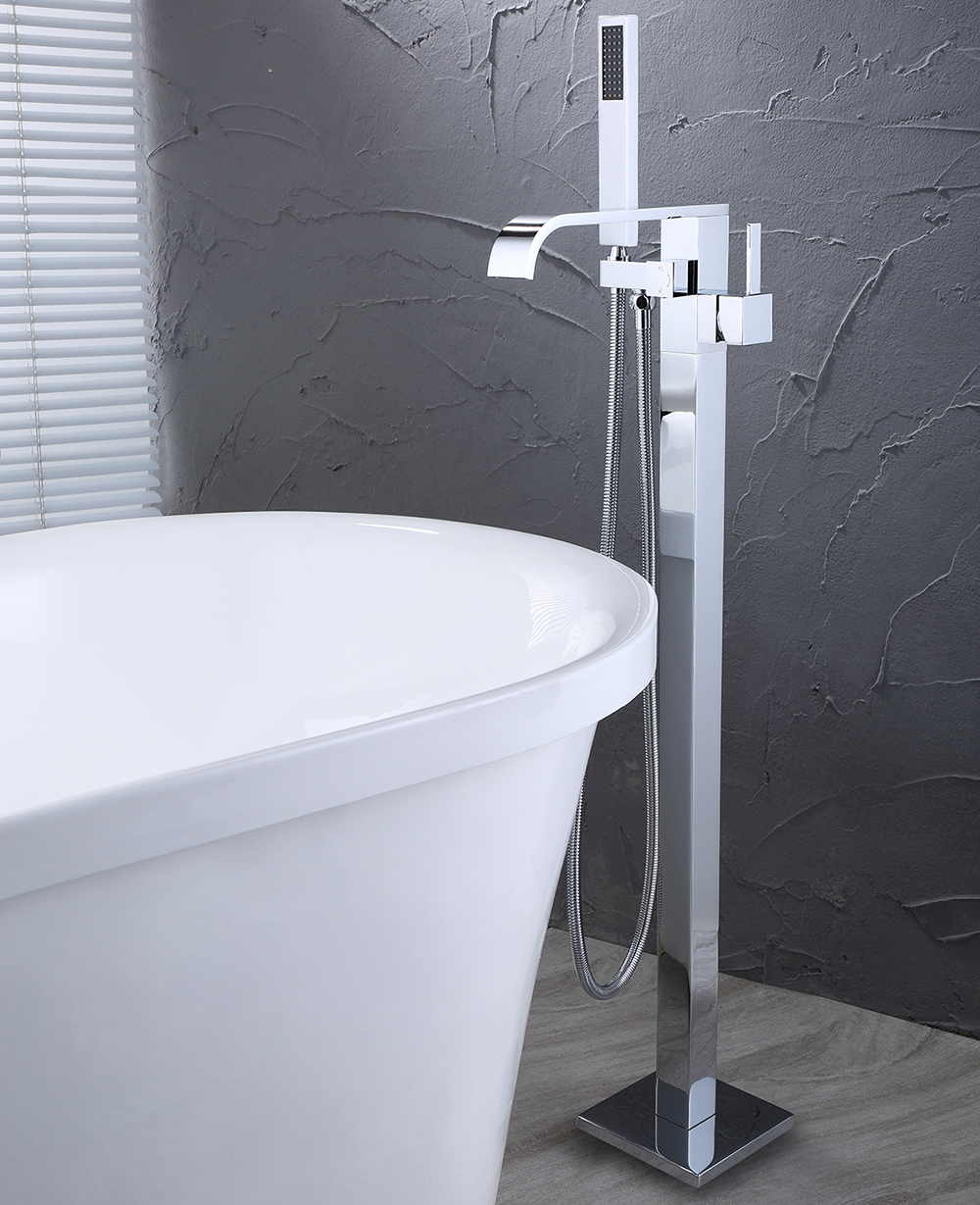 Floor Mounted Freestanding Tub Filler Bathtub Filler Faucet