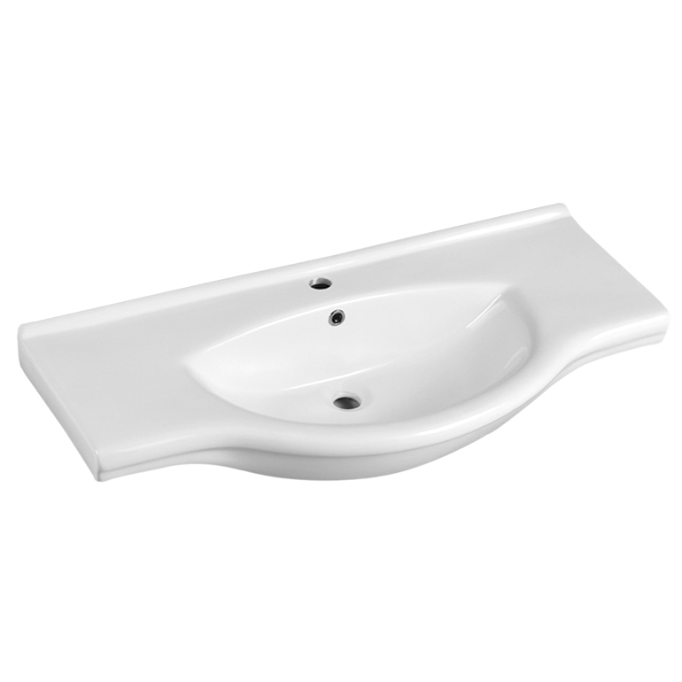 Vanity Top Bathroom White Ceramic Hand Wash Basin