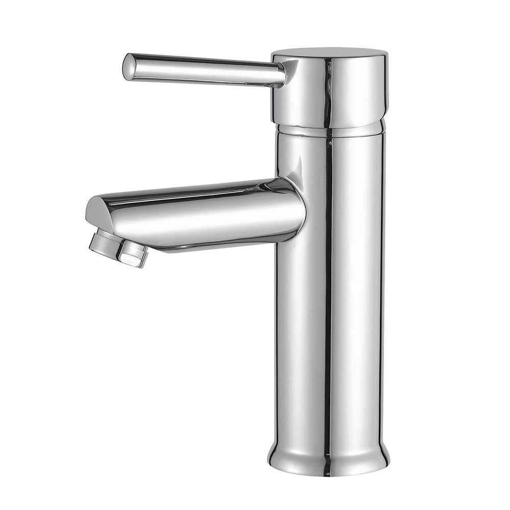Stainless Steel Chrome Finish Bathroom Basin Tap Lavatory Faucet