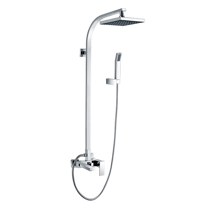 Bathroom Rain Shower Head Handheld Shower Faucet Set with Tub Spout Faucet