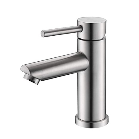 Stainless Steel Brushed Nickel Bathroom Basin Tap Lavatory Faucet
