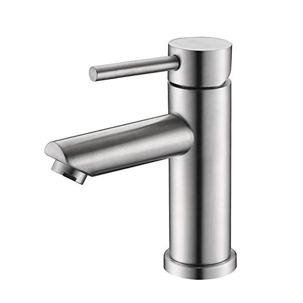 Stainless Steel Brushed Nickel Bathroom Basin Tap Lavatory Faucet