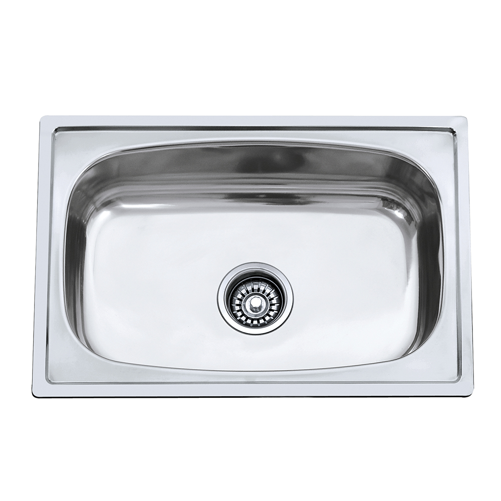 610 x 410 x 140 mm Stainless Steel Pressed / Drawn Kitchen Sink