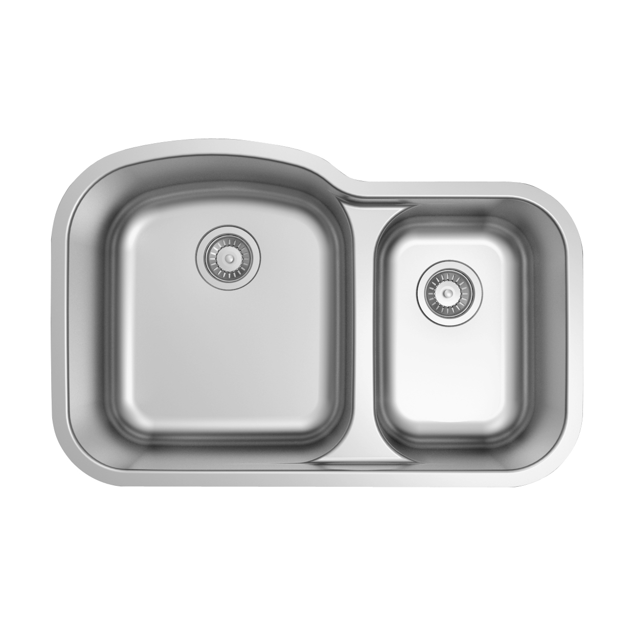 Stainless Steel Double Bowl Undermount Drawn Kitchen Sink