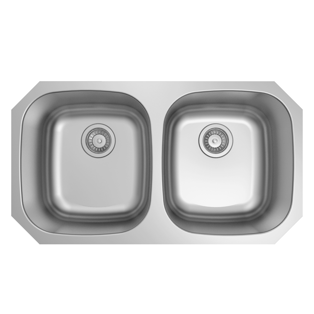 Stainless Steel Double Bowl Pressed Drawn Kitchen Sink