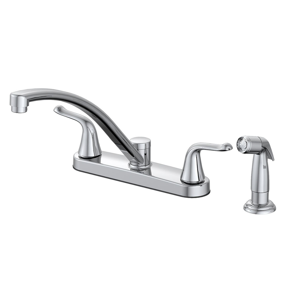 Commercial Style Centerset Kitchen Faucet with Soap Dispenser