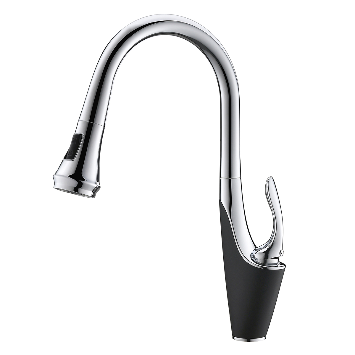 Single-Handle Kitchen Sink Faucet with Pull Down Sprayer