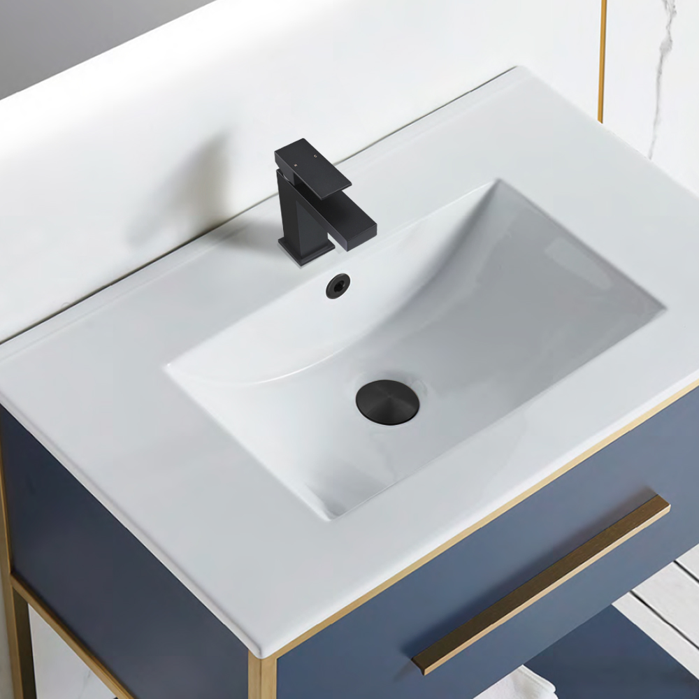 cUPC Brass Single Hole ORB Bathroom Sink Faucet with Pop Up Drain