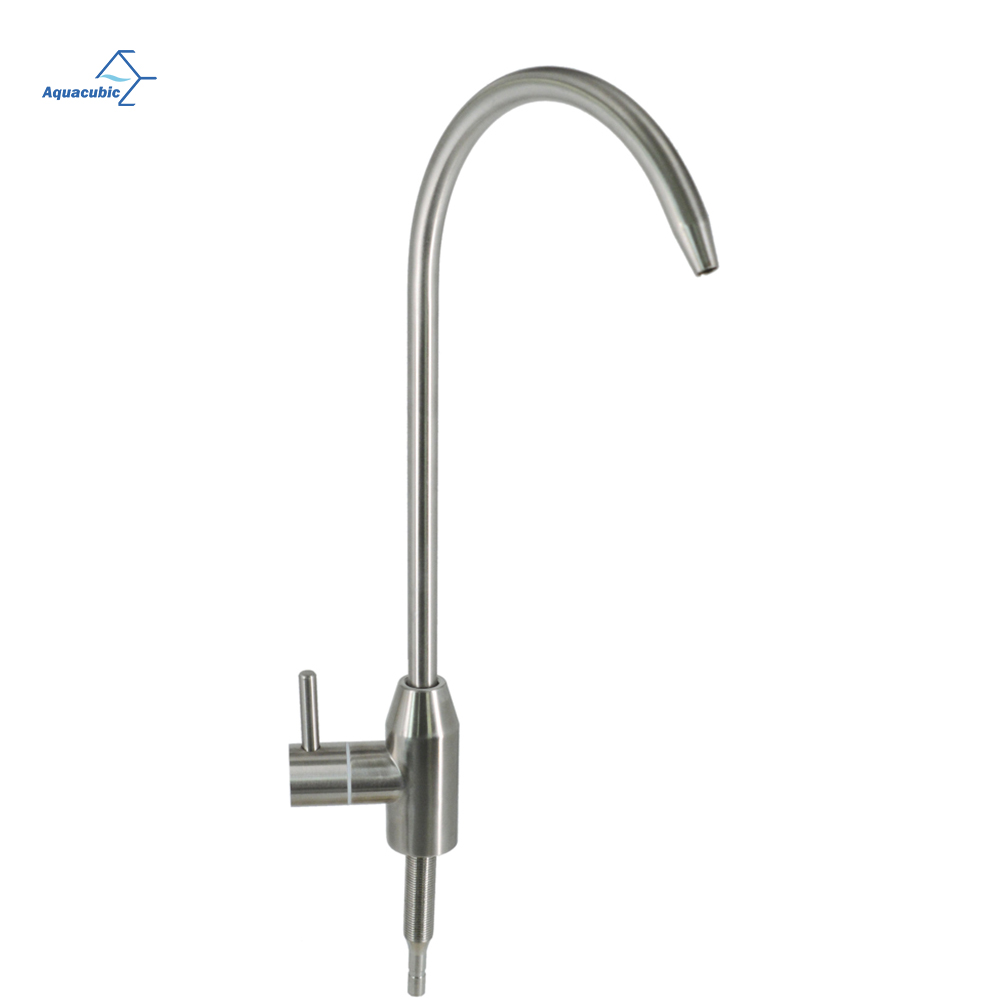Aquacubic Beverage Faucet Cold Water Faucet Single Handle Drinking Water Faucet with Gooseneck
