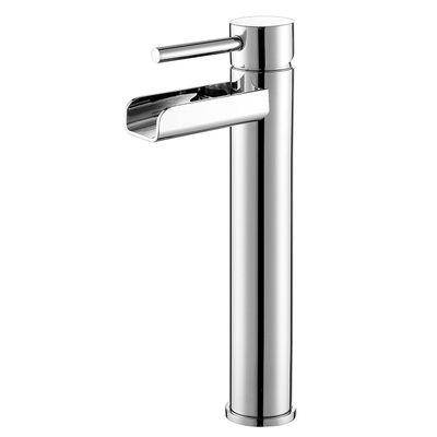 Tall Body Lavatory Washroom Bathroom Sink Overflow Waterfall Faucet Mixer Tap