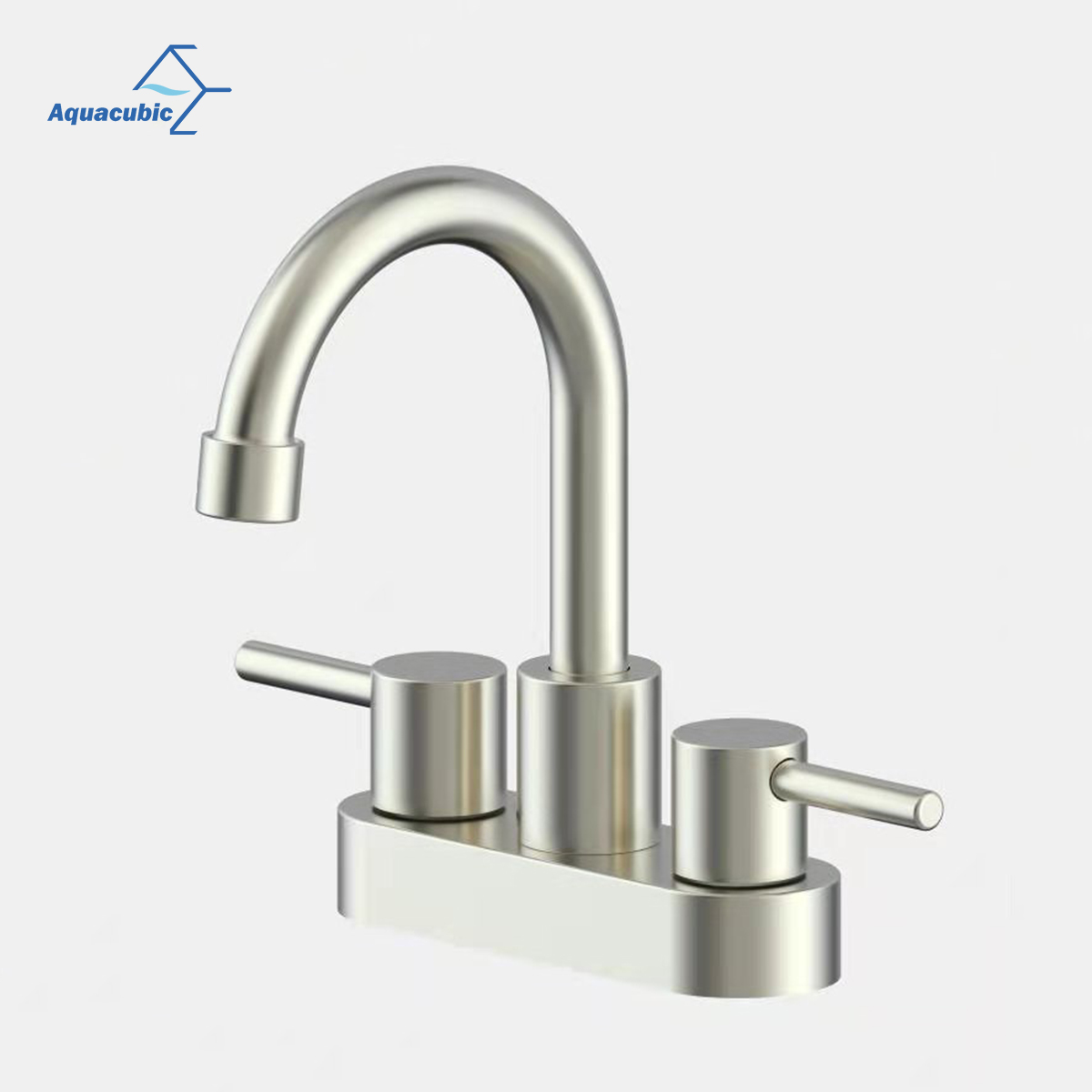 Double Handle Sanitary Hot and Cold Water Centerset Faucet