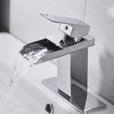 Solid Brass Bathroom Basin Waterfall Faucet