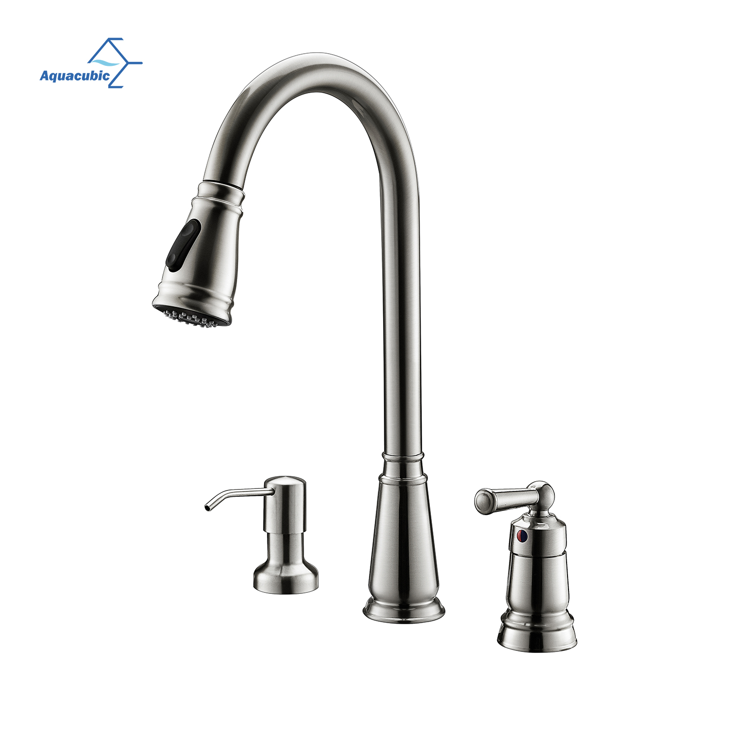 Aquacubic cUPC Water Saving Excellent Washbasin Pull Out Kitchen Faucet