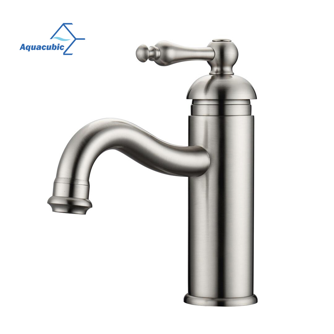 High Body Stainless Steel Excellent Solid Single Hole Bathroom Faucet