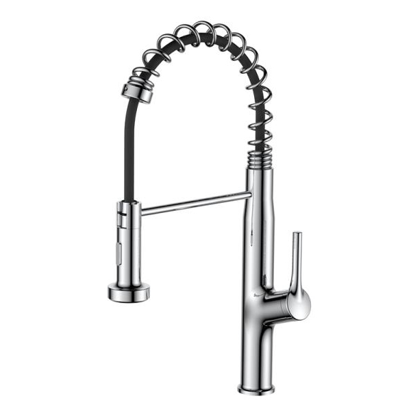 Aquacubic cUPC NSF Modern Low Lead Certified Design Stylish Spring Neck Pull Down Water Kitchen Faucet AF3044-5