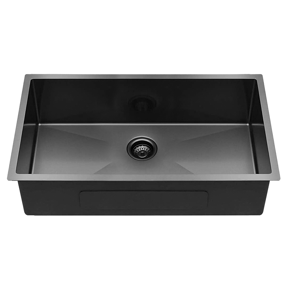 32" Stainless Steel Handmade Undermount cUPC Gunmetal Black Kitchen Sink