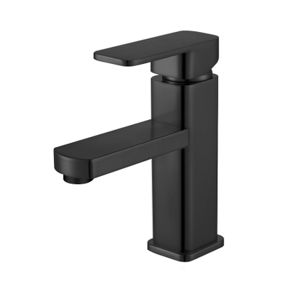 Matte Black Stainless Steel Bathroom Face Basin Faucet