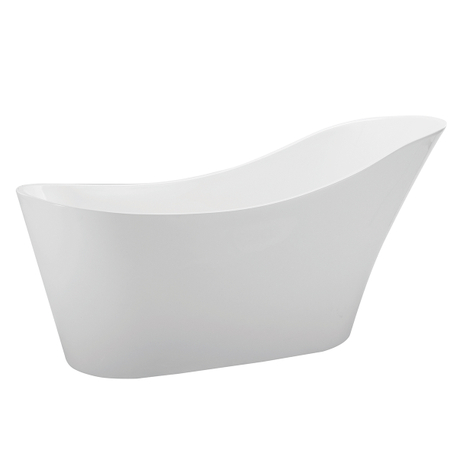 Glossy White Hot Bath Tub Contemporary Soaking Freestanding Bathtub