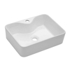 19"x15" Modern Rectangular Bathroom Ceramic Vessel Vanity Sink Art Basin