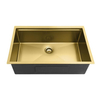 Gold Golden 304 Stainless Steel Nano Undermount Handmade Workstation Kitchen Sink