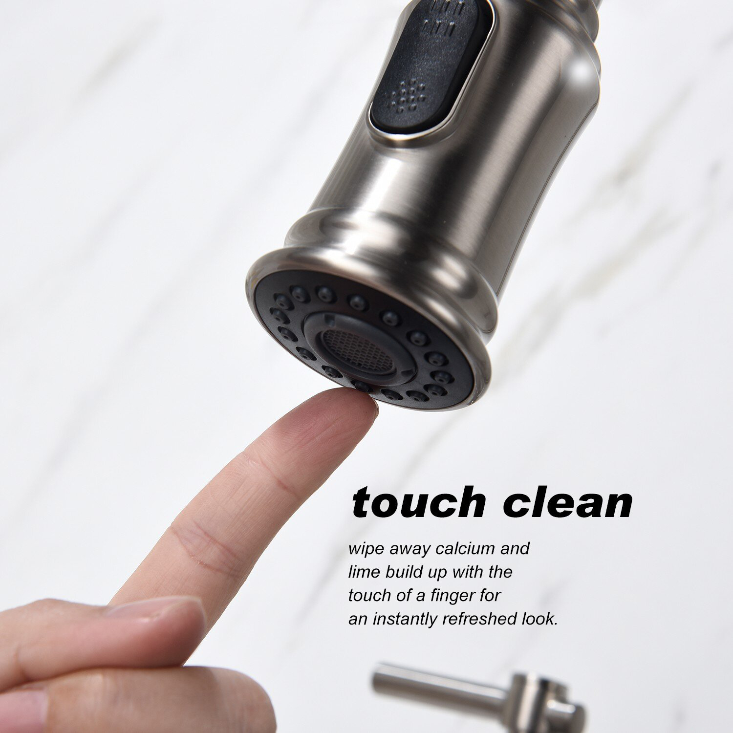 Bridge Kitchen Faucet with Pull-Down Sprayer Matte Black 3 Hole Kitchen Sink Faucet, Fingerprint Resistant Spot Free