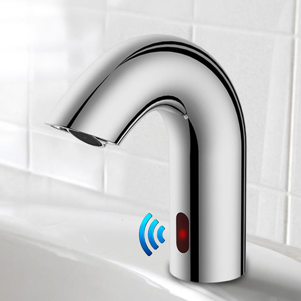 Single Cold Hands Free Automatic Touchless Infrared Sensor Bathroom Faucet