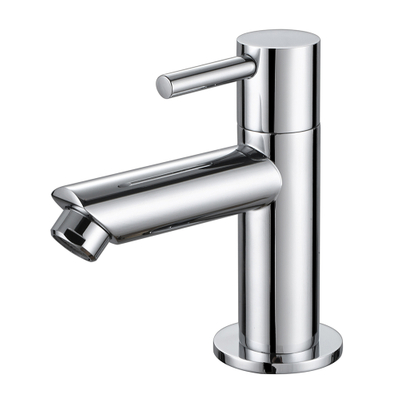 304 Stainless Steel Chrome Finish Bathroom Basin Tap Lavatory Faucet