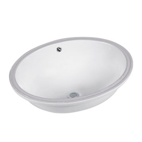 Aquacubic Glazed Porcelain Vanity Ceramic Vessel Oval Bathroom Sink