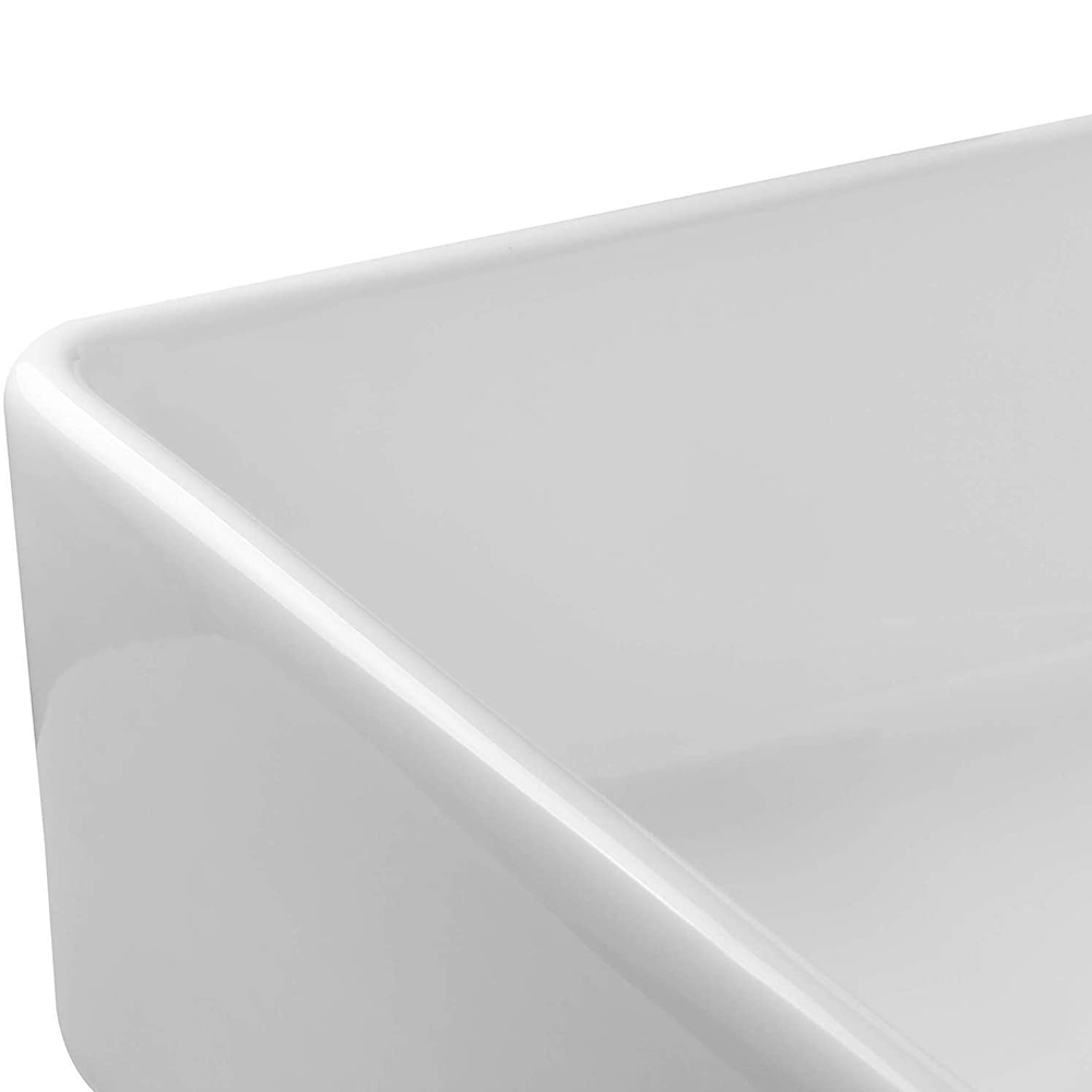33 Inch Ceramic Porcelain Fireclay Single Bowl Farmhouse White Reversable Kitchen Sink