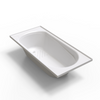 Glossy White Acrylic Contemporary Design Soaking Tub Freestanding Bathtub AB1657