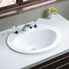 Round Countertop Table Top Bathroom Vanity Cabinet Ceramic Wash Basin