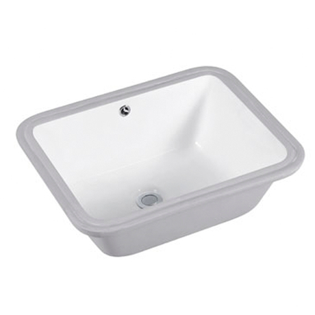 Below Counter Undermount Ceramic Bathroom Sink with Overflow